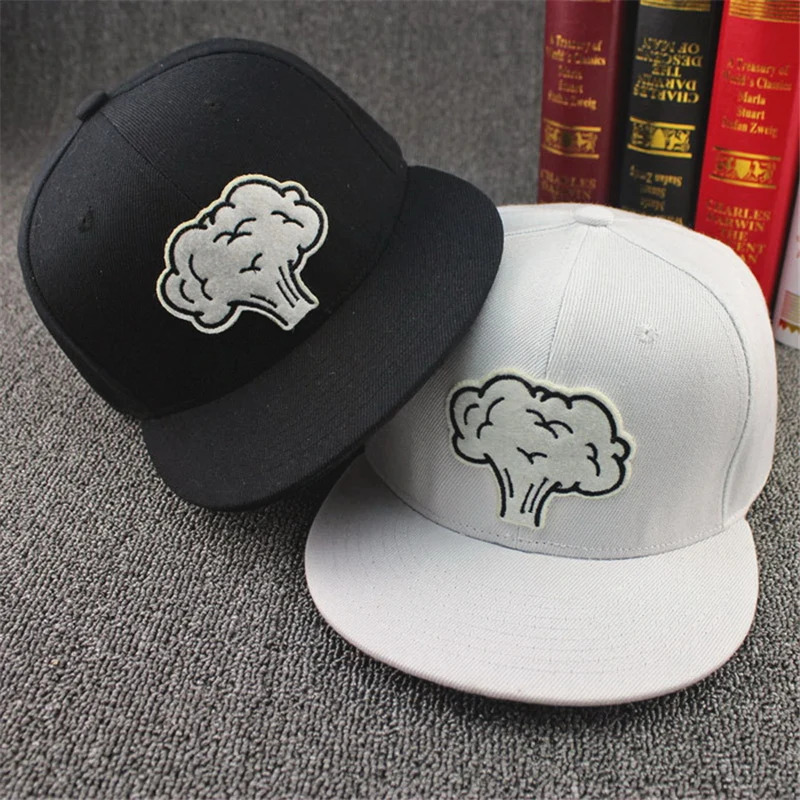 Гриб облако Регулируемый для мужчин женщин Высокое качество Snapback пирсинг вышивка кепки в стиле хип-хоп без каблука Bill бейсбол шляпа для взрослых PY06