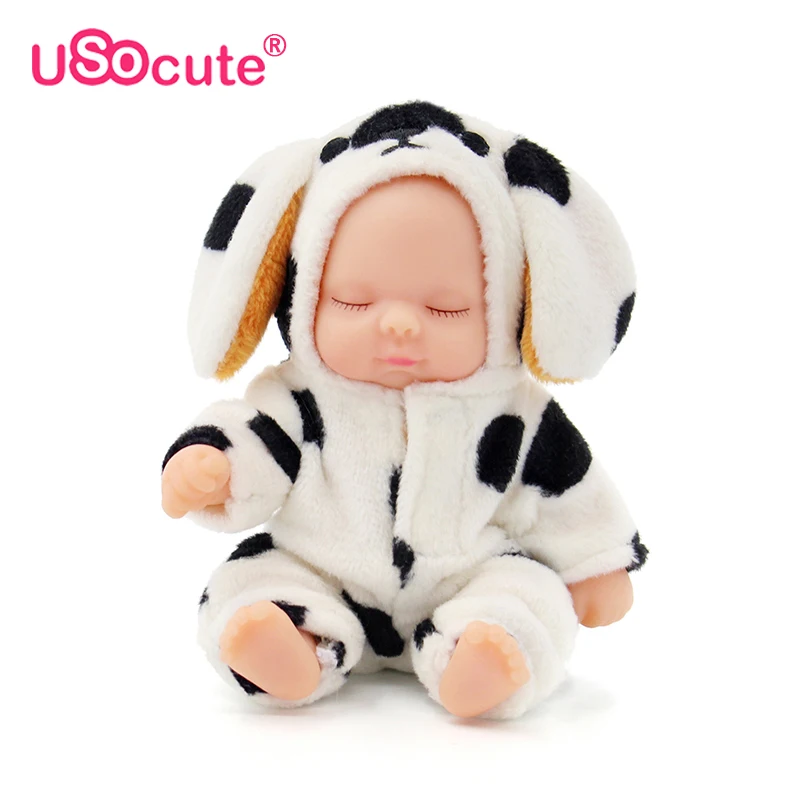 kawaii lifelike baby dolls plush Bjd bebe reborn toys key Pendant toy for children girls Christmas gift pvc kids | Игрушки и хобби