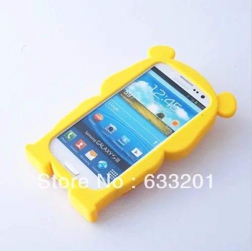 For Samsung Galaxy S3 SIII i9300 3D Bear Silicone Soft Case cover Winnie |