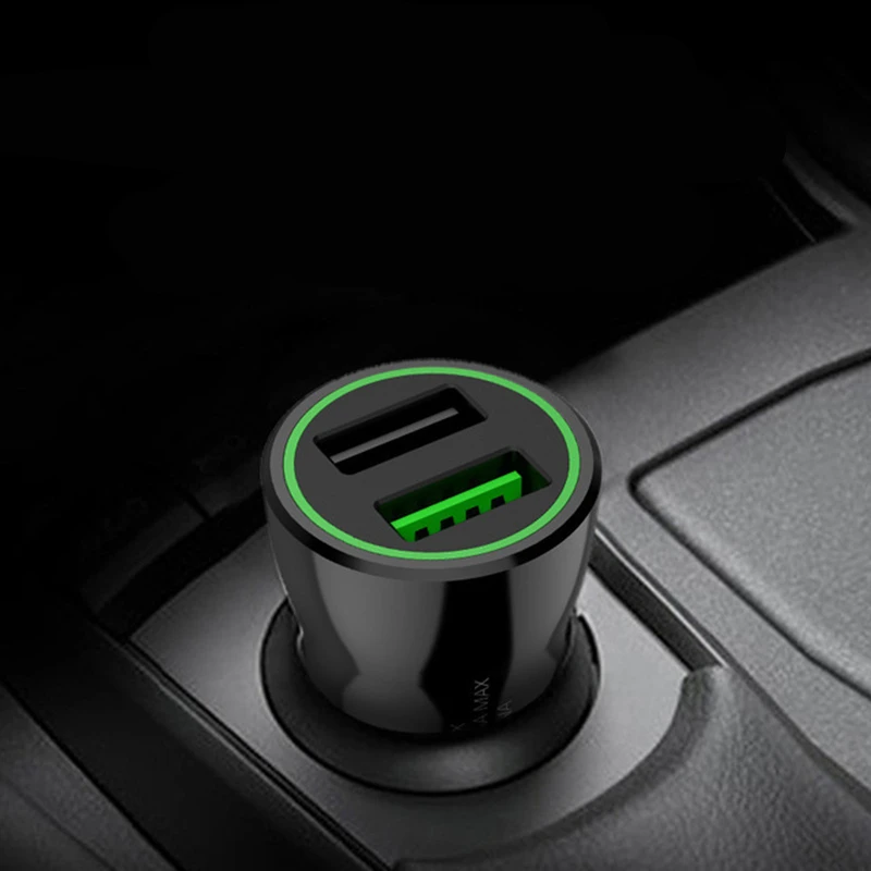 Быстрое Автомобильное зарядное устройство USB Quick Charge 3 0 2 с двумя зарядными