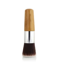 2pcs multi function pro makeup brush foundation powder brush bamboo handle face powder cosmetic makeup basic tool