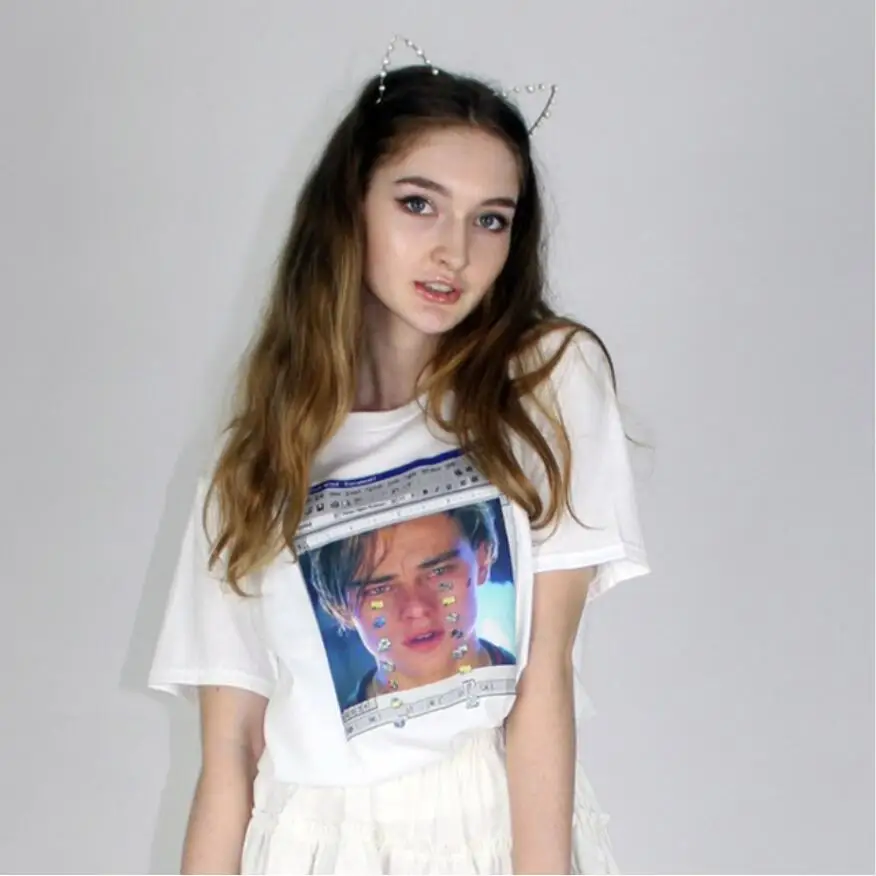 Титановый плач забавный принт индивидуальный Tumblr Ulzzang новая модель повседневный
