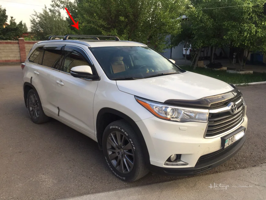 Багажник на крышу рельсы+ перекладина для Toyota Highlander Kluger-, 2 шт. или 4 шт./компл., 5 лет продавец, очень безопасно, гарантия качества