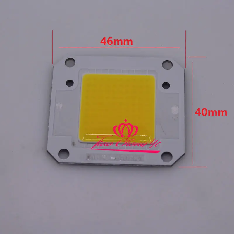 100 шт. 50 Вт Чистый белый 6000 К Высокая мощность COB LED 32В 125ма для DIY прожектор | Лампы и