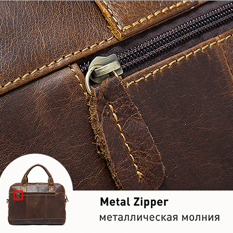 Мужская сумка-портфель из натуральной кожи мужская сумка-мессенджер кожаная
