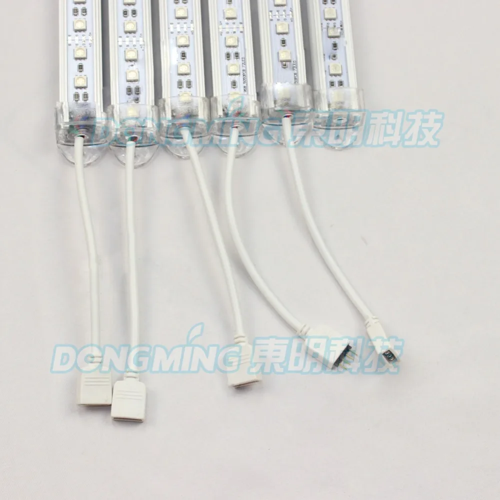Алюминиевый профиль U 1 м 72 светодиода светодиодная лента luces RGB 5050 smd 12 В с pc covcer под