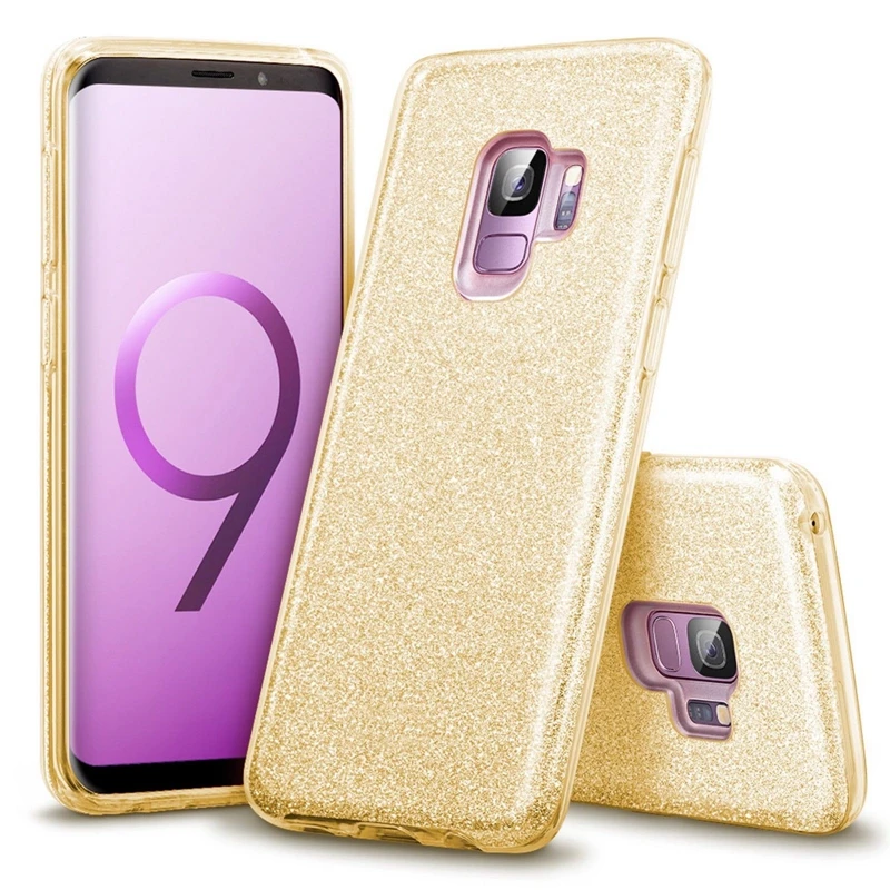 Gold 3 Слои защитный ТПУ чехол для samsung Galaxy Note 8, 9, 10, S8 S9 S10 A6 A8 плюс J4 J6 J8 A3 A5 A7 J3 J5 J7 S10E крышка - Цвет: Gold