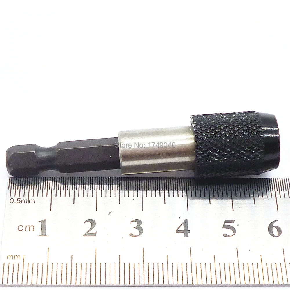 

4pcs Quick Release Magnetic Screwdriver Bit Adaptor Holder Tool 60mm Long Electric Drill Quick Change Bit Holders 1/4" Hex Shank