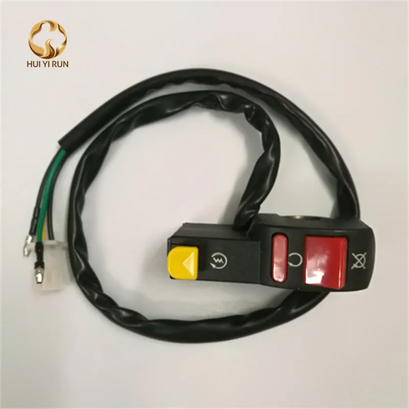 Motorcycle Handlebar Switch Mount Scooter ATV Dirt Bike Kill ON-OFF Button Bullet Connector Motorbike Accessories | Автомобили и