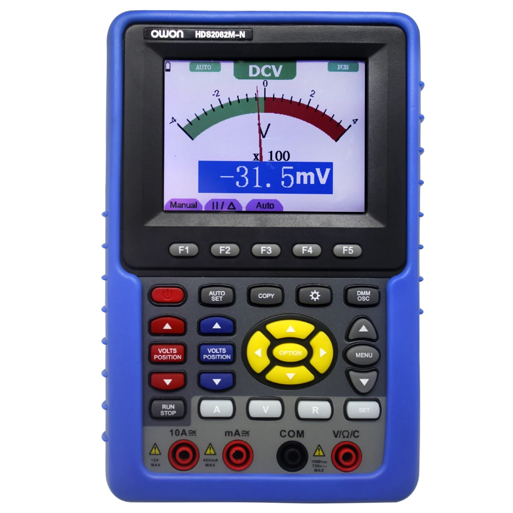 Новый Ручной цифровой осциллограф OWON 60 МГц HDS2062M_N 250 Частота дискретизации
