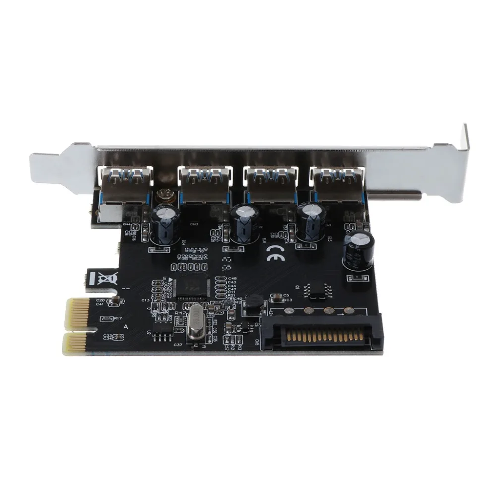 PCI-E PCI Express к USB 3,0 через Чип SATA интерфейс 4 порта адаптер конвертер карта для рабочего стола Windows XP/2003/Vista/Win7/Win8