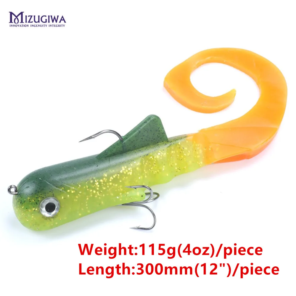Unicorn Dawg Pike Musky Fishing Game Soft Plastic Lure 12&quot / 30cm 115g Crank Jerk Rubber Baits Leurre Souple 3/0 Treble Hooks | Спорт и