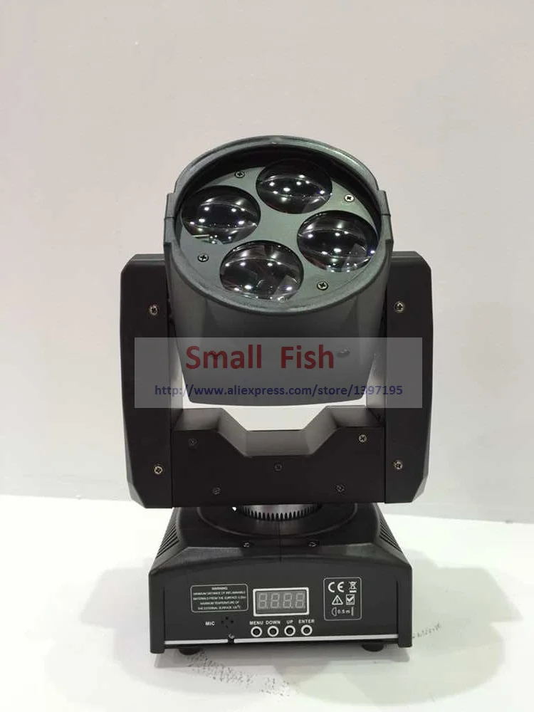 4 шт. Бесплатная доставка 60 Вт Led Moving Head Beam Spot Wash Effect Light 4x15 Супер яркое мини