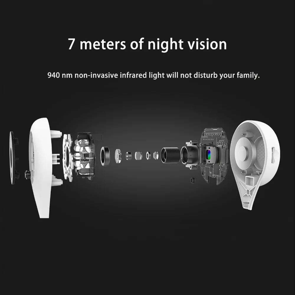 360 дома Камера 1080 P Full HD Mini IP Wi Fi капли воды Беспроводной инфракрасная камера