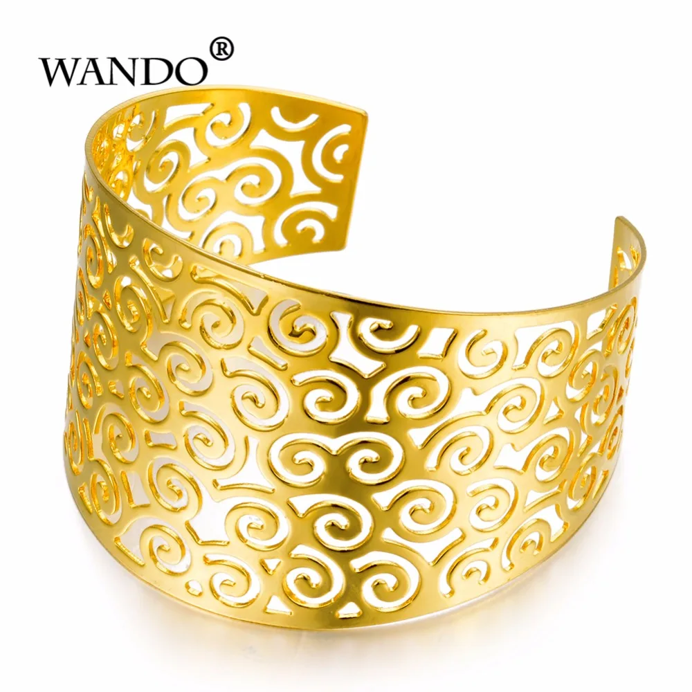 WANDO 2 шт./лот Эфиопский/нигерийский Дубай золотой цвет перевернутый плесень