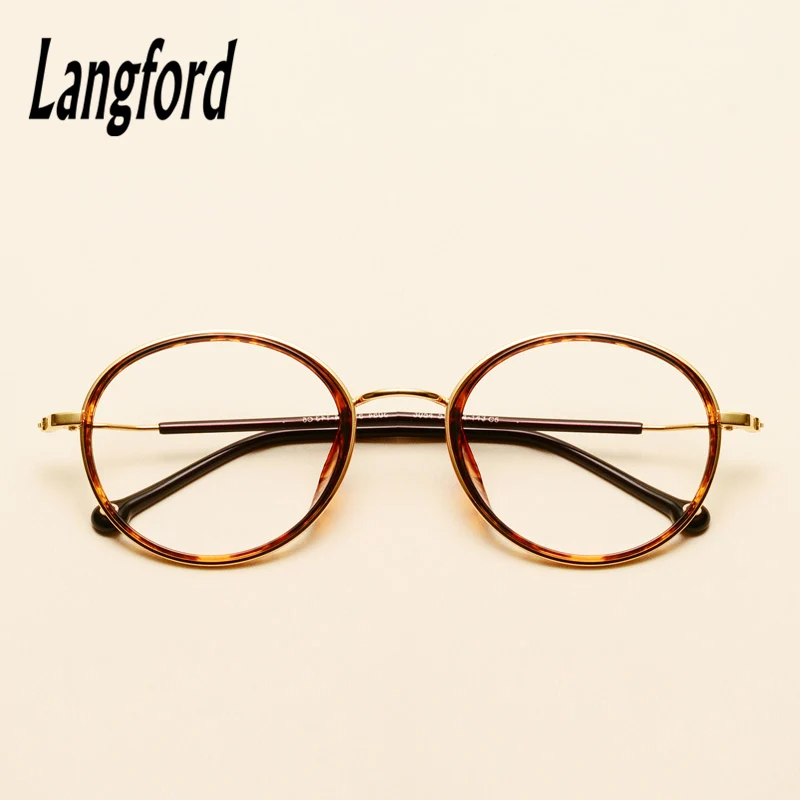 

Круглые очки langford, очки для близорукости, винтажные полные оправы для очков, дизайнерские оптические очки для женщин и мужчин, черный 3054