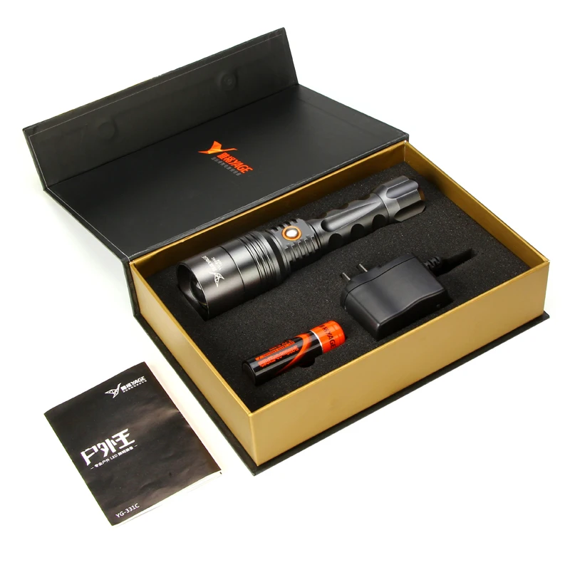 YAGE 804 XP E 1000 2000LM алюминиевый самообороны Масштабируемые CREE светодиодный фонарик с