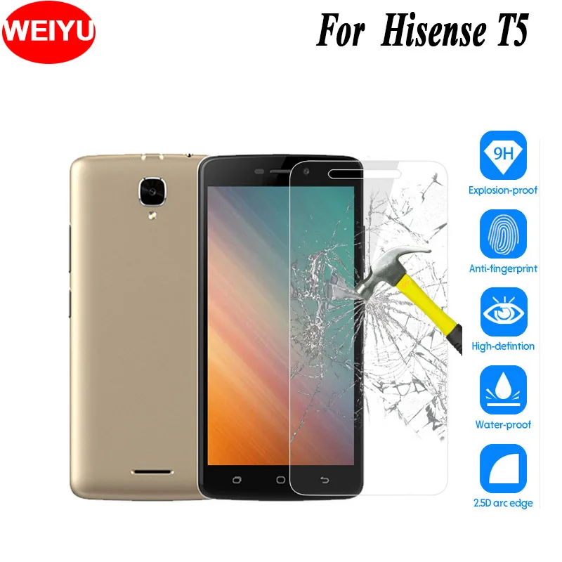Ультратонкая Защитная закаленная пленка 5 0 дюйма для телефона Hisense T5|Защитные