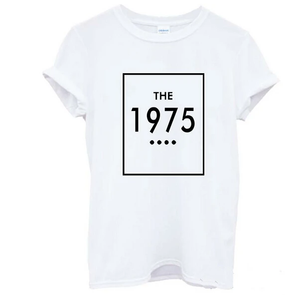 

New Fashion Rock Music The 1975 Shirt T Shirt Cotton Short Sleeve T-shirt Top Tees More Size and Colors-A005