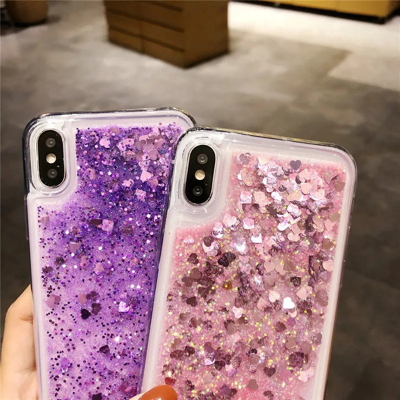 Блестящие зыбучие пески Чехлы для iPhone X XS SE 5 5S 6 6s 7 8 Plus чехол силиконовый Meizu M3 M3S M5
