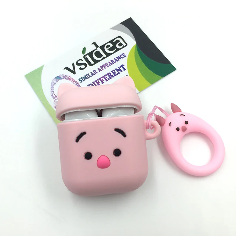 Vsidea мультяшный беспроводной Чехол для наушников для Apple AirPods силиконовый зарядный чехол для наушников Защитный чехол для AirPods - Цвет: 8