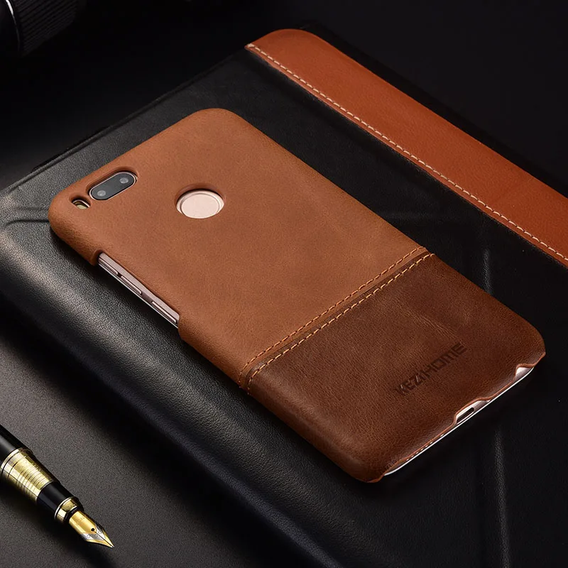 Чехол Kezihome для Xiaomi Mi A1 5X жесткий чехол из натуральной кожи 5X/Mi A1/Mi5X|case cover|leather casecase