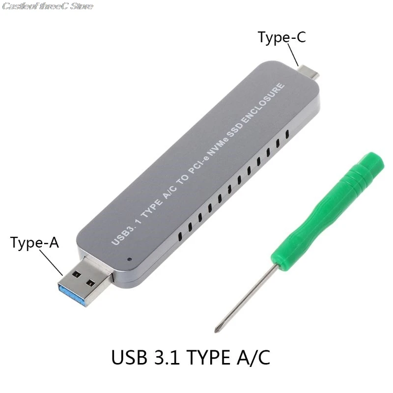 NVMe M.2 корпус SSD для USB 3 1 Type-C и Type-A адаптер конвертер PCI-e (M Key) | Компьютеры офис