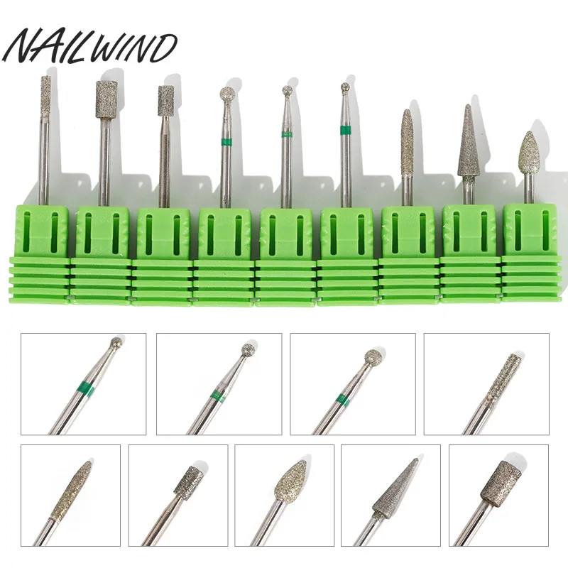 NAILWIND nail Drill Bits Nail diamond sander Plastic Apparatus for Manicure pedicure tools machine removing gel varnish | Красота и