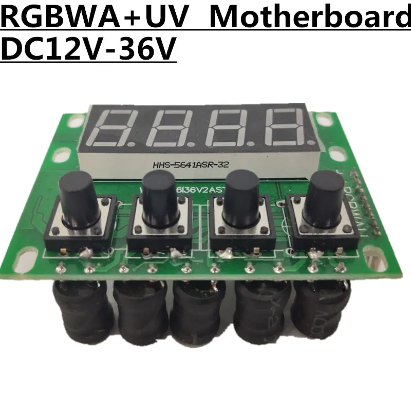 RGBWA+ UV 6в1 материнская плата, DC 12-36V светодиодный PAR материнская плата, 4/8CH Профессиональный светильник