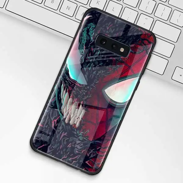 012 Чудо-яд, супергерой, чехол из закаленного стекла для samsung Galaxy S10 S10e S9 S8 S10 Plus Note 9 A50 A30, чехол для телефона - Цвет: 012