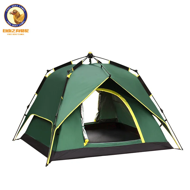 На открытом воздухе 3 4 человек двойной слой автоматическая палатка