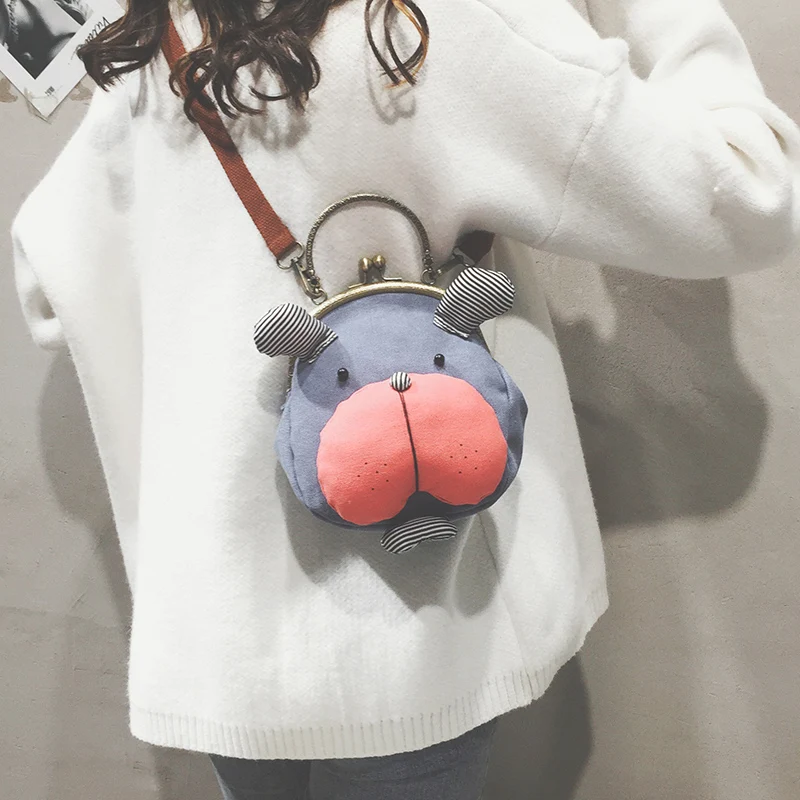 MLITDIS Women Handbag 3D Dog Style Single Shoulder Back Bag Canvas Doggie Mini Crossbody Bags Rucksack Princess Lovely | Багаж и сумки