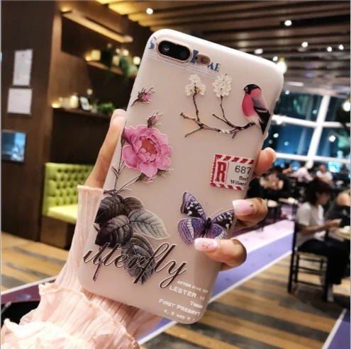 Butterfly bird 3D цветок силиконовый чехол для телефона для Xiao mi Red mi Note 5 A 4X mi 9 8 6x 5x Мягкий ТПУ все включено чехол для телефона - Цвет: Butterfly bird