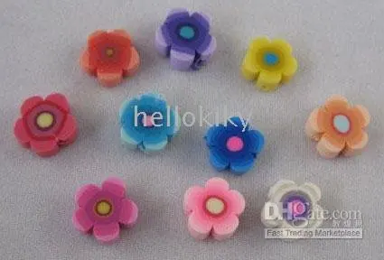 600 шт оптом купить полимерные цветочные шарики из глины (10 цветов)|bead pad|bead braceletflower