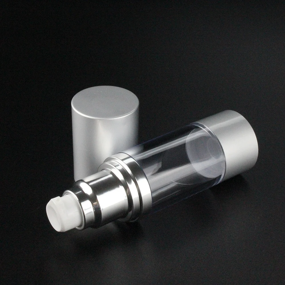 50 шт. алюминия ясно 30 мл безвоздушные косметические бутылки прозрачный