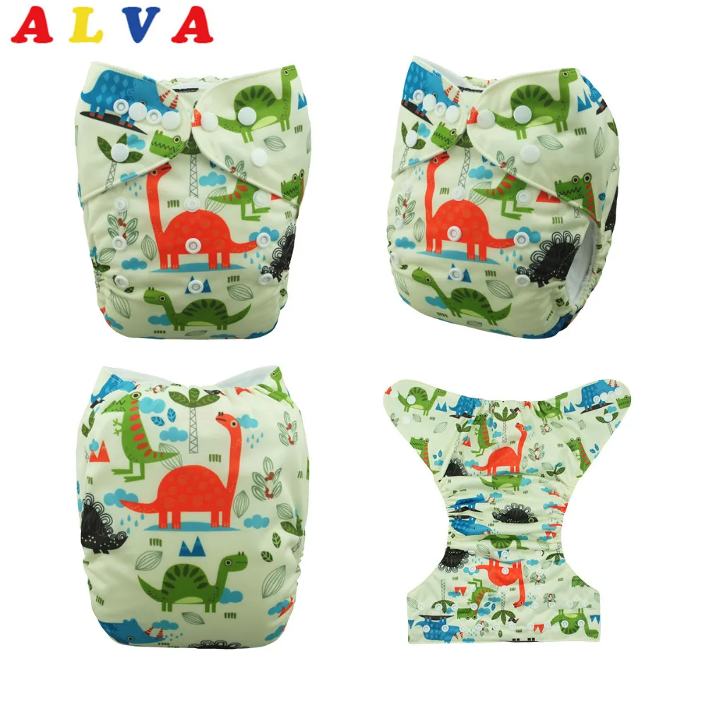 Новое поступление тканевый подгузник с карманом Alvababy 1 вставкой из микрофибры YD83
