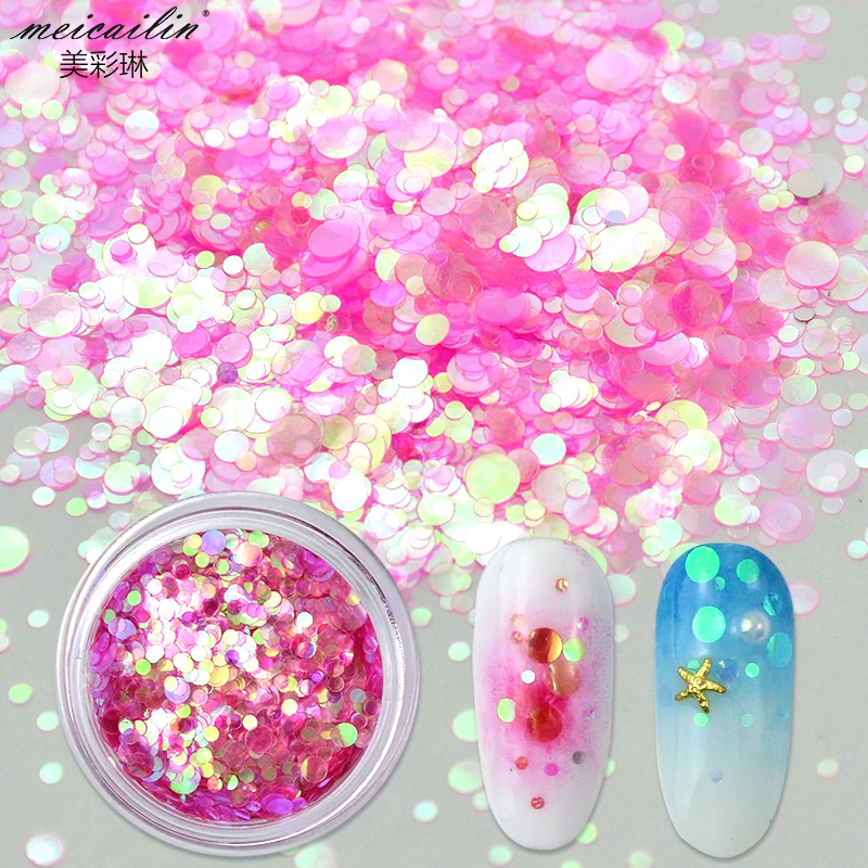 Флуоресцентные 3d блёстки для ногтей разные размеры|Стразы и украшения| |