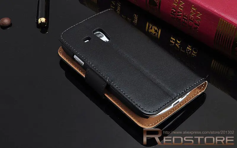 S3mini подлинный бумажник флип кожаный чехол для Samsung Galaxy S3 mini i8190 подставкой