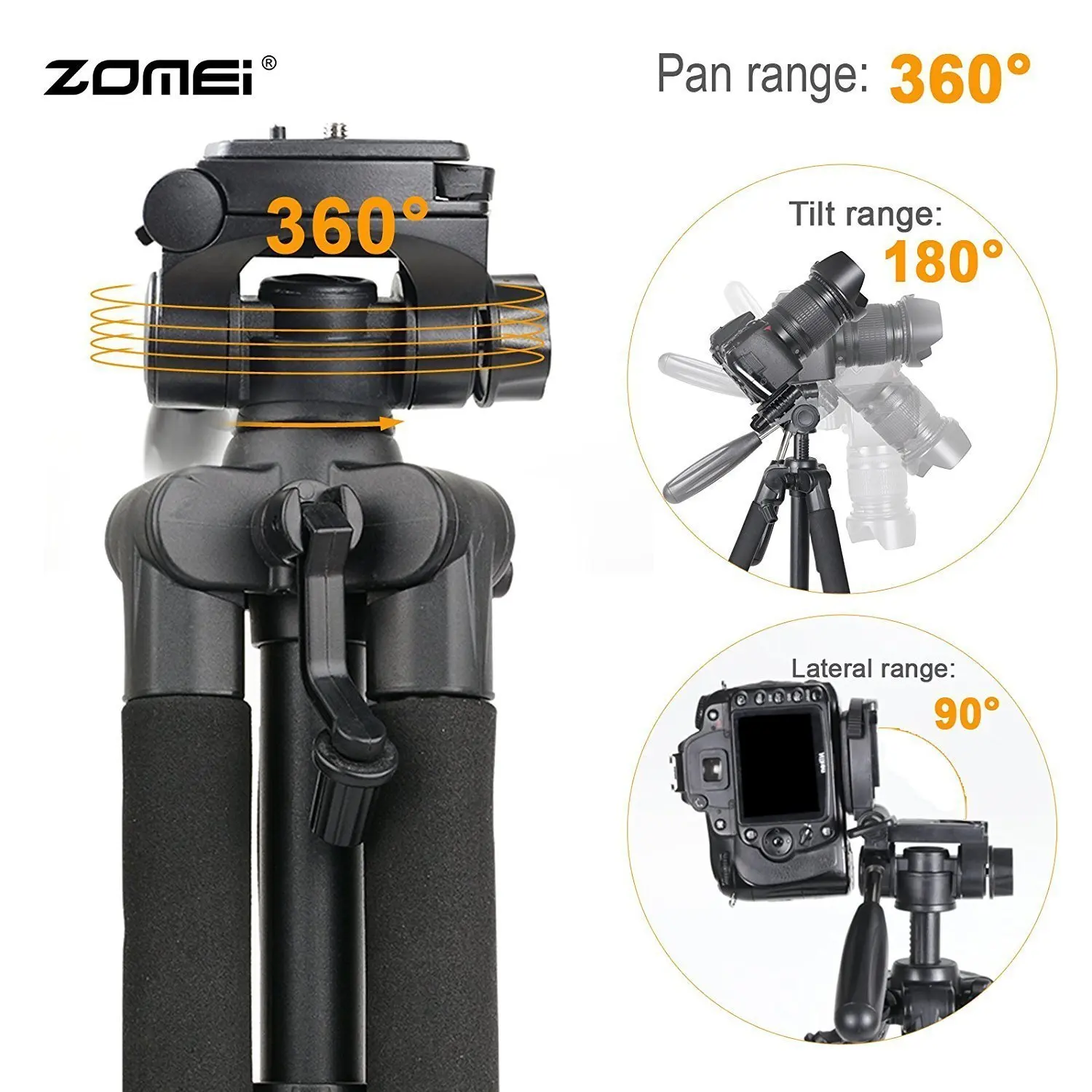 Zomei Q111 Профессиональный портативный алюминиевый дорожный штатив с сумкой аксессуары для камеры подставка для цифровой с панорамной головкой для Dslr