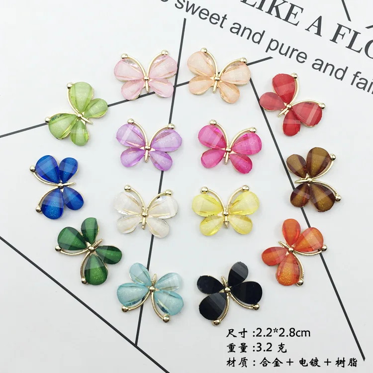 10 шт. аксессуары для украшений сделай сам|butterfly charms|charm charmgold butterfly charms |