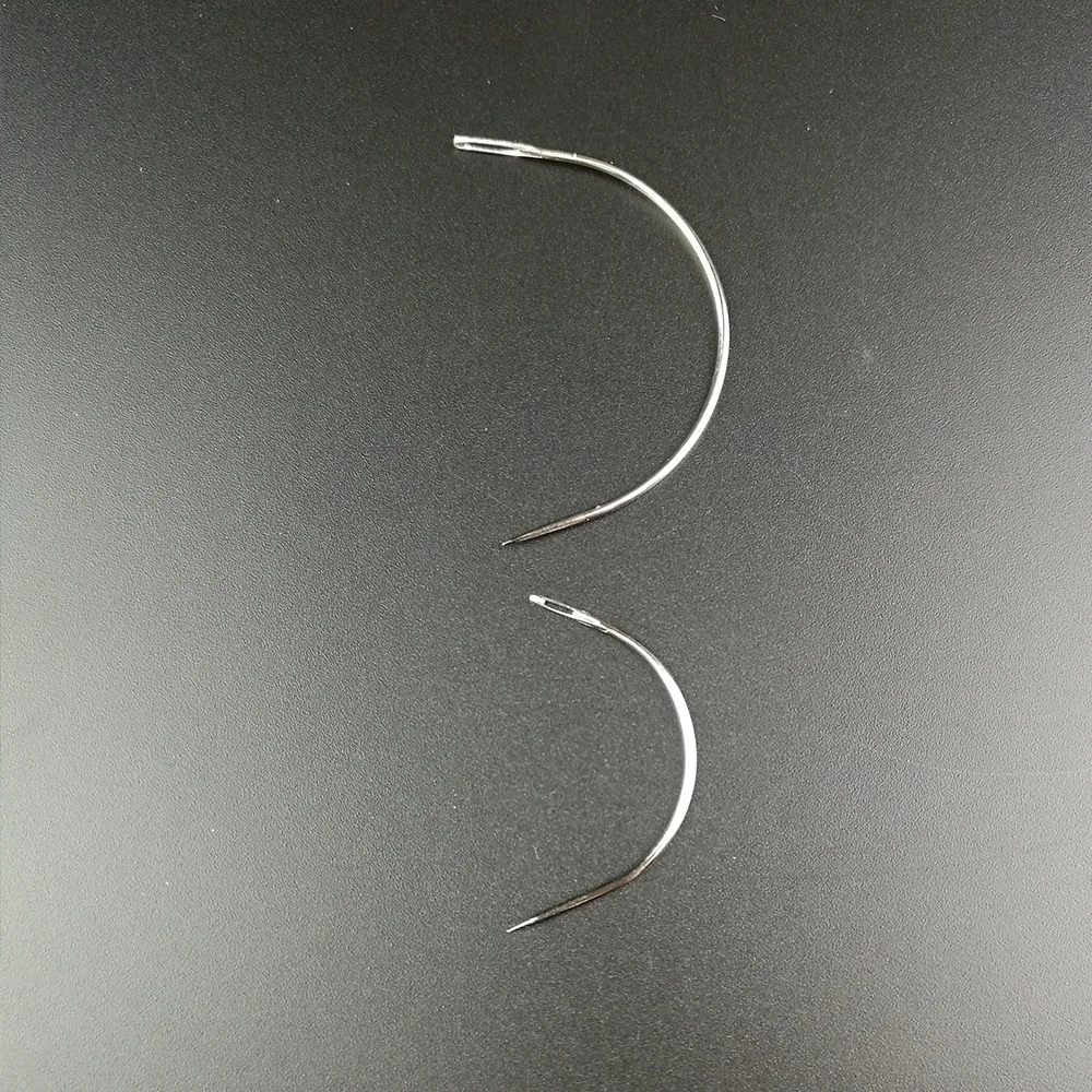 7 шт. Длинные изогнутые иглы швейные для наращивания волос обычная маленькая