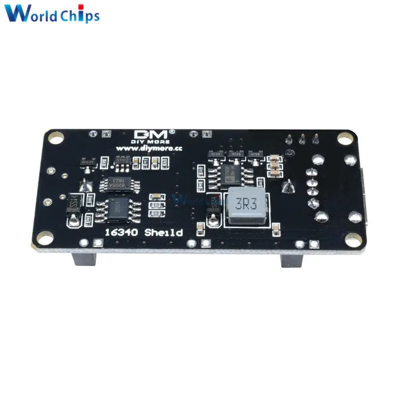 Двойной выход Micro USB 3 В 5 в 16340 блок питания модуль зарядки аккумулятора держатель