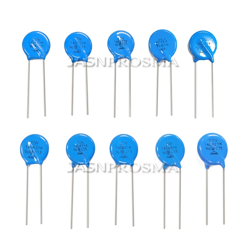 Варистор JASNPROSMA 14D101K 14D151K 14D271K 14 мм 500 шт. 100 в 150 270 101 151 271|Запасные части| |