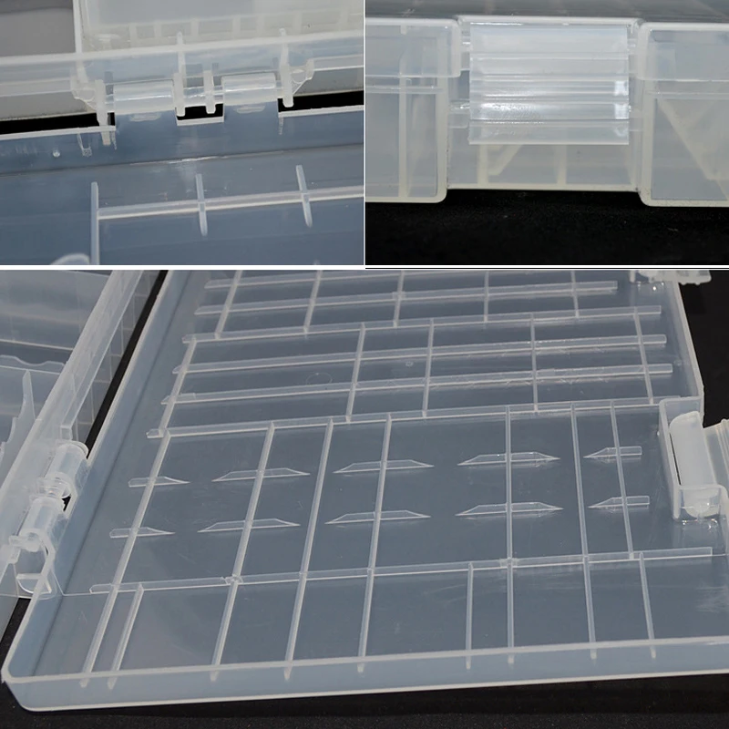 Пластиковый прозрачный контейнер для хранения батарей AA/AAA чехол-органайзер 100