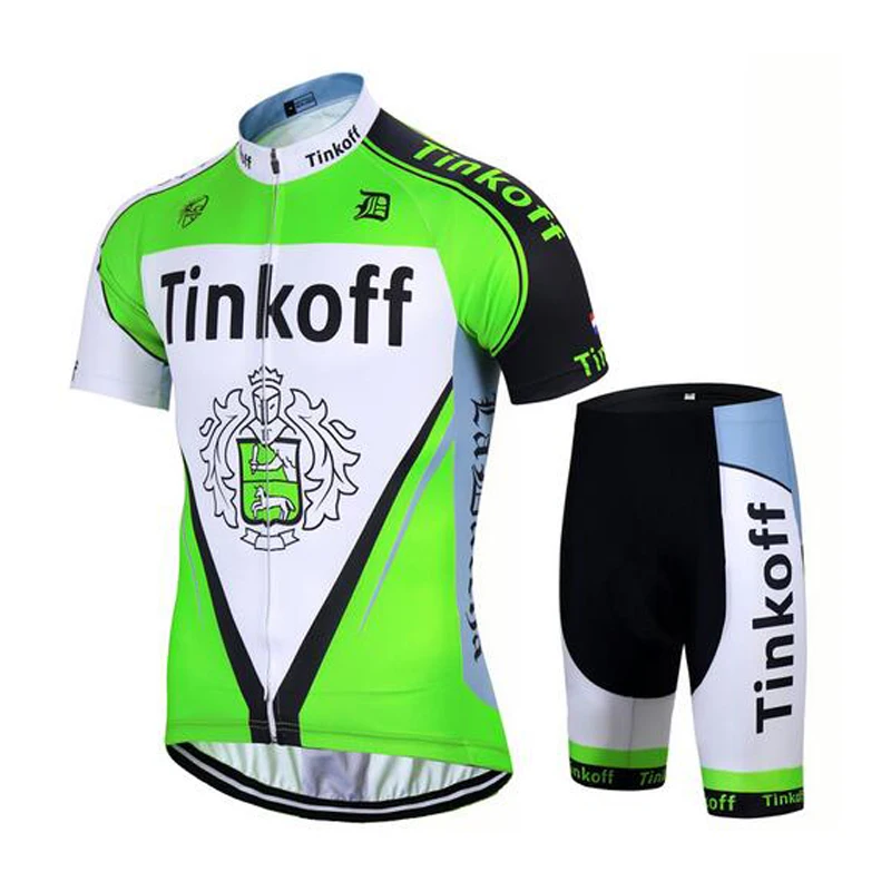 

Flour Green Racing Cycling Jersey 2018 SaxoBank Tinkoff Pro Team Roupa Ciclismo Riding Bike Bicycle Clothing Mtb Jersey