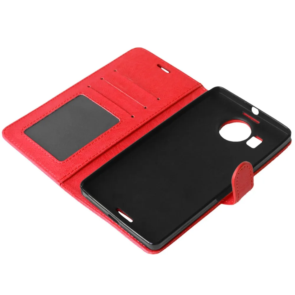 Роскошный 3 слота для карт чехол Nokia Microsoft Lumia 550 640 650 830 850 930 950 кошелек кожаный XL |