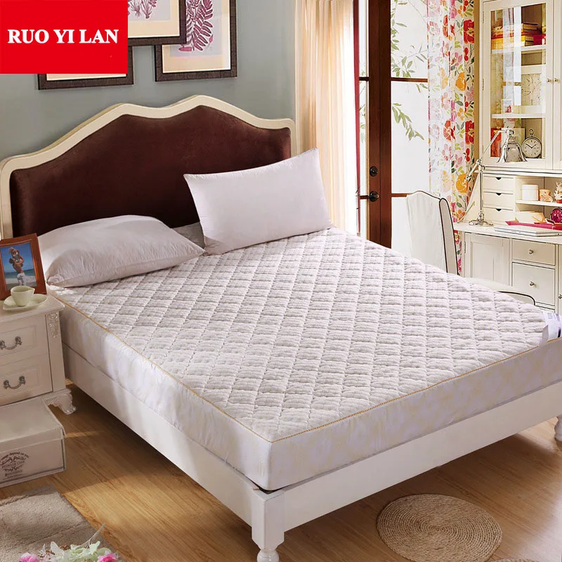 

Quilted Mattress Protective Cover with Rubber Fillings Single Double Mattress Topper 1.2m 1.5m 1.8m 2m Bed for Children Adults