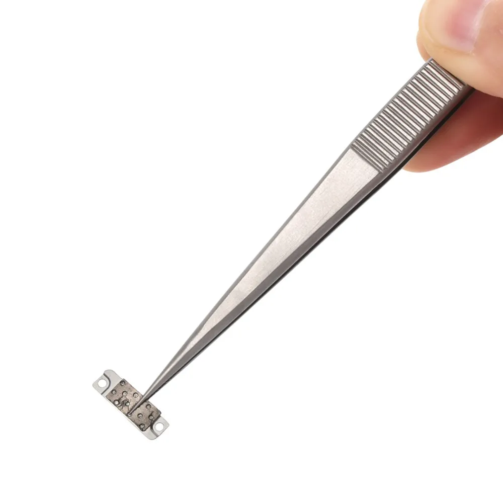 FIXFANS 165 мм Длинный прецизионный нержавеющая сталь tweezers нескользящий Пинцет для
