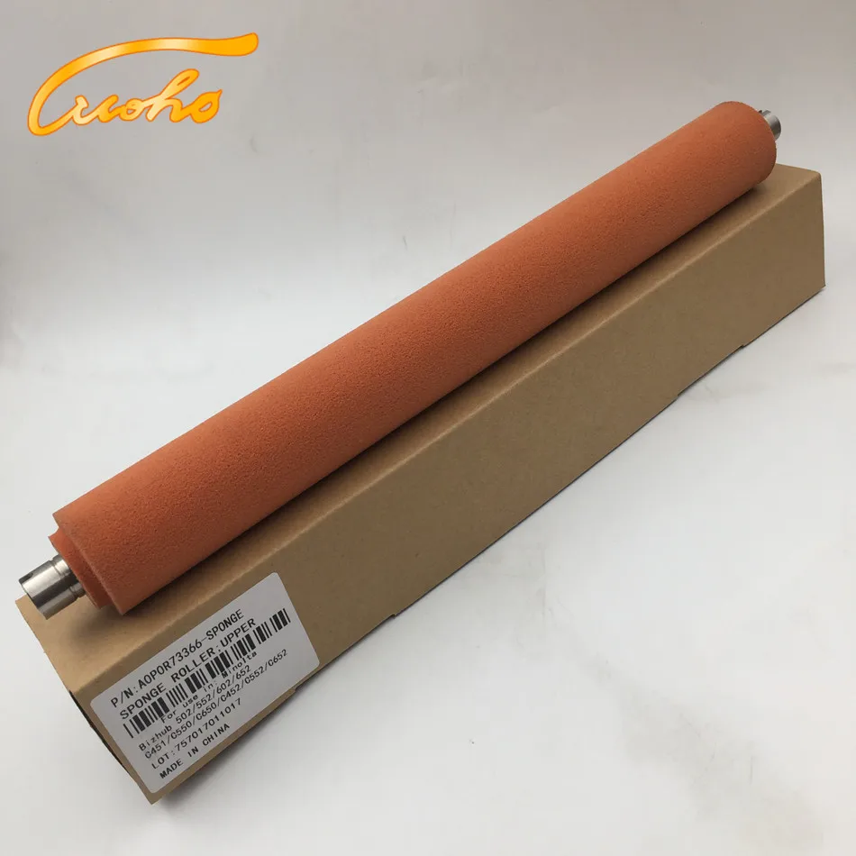 Original quality C650 fuser sponge roller for Konica Minolta Bizhub C452 C451 C550 C552 C650 C652 Inner roller for fuser film