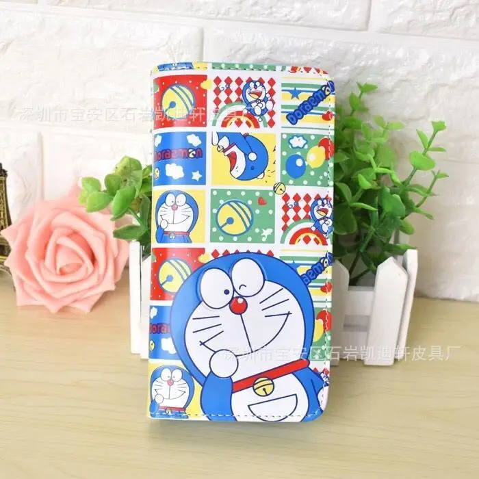 Doraemon кошелек с бантиком женские кошельки из искусственной кожи для монет